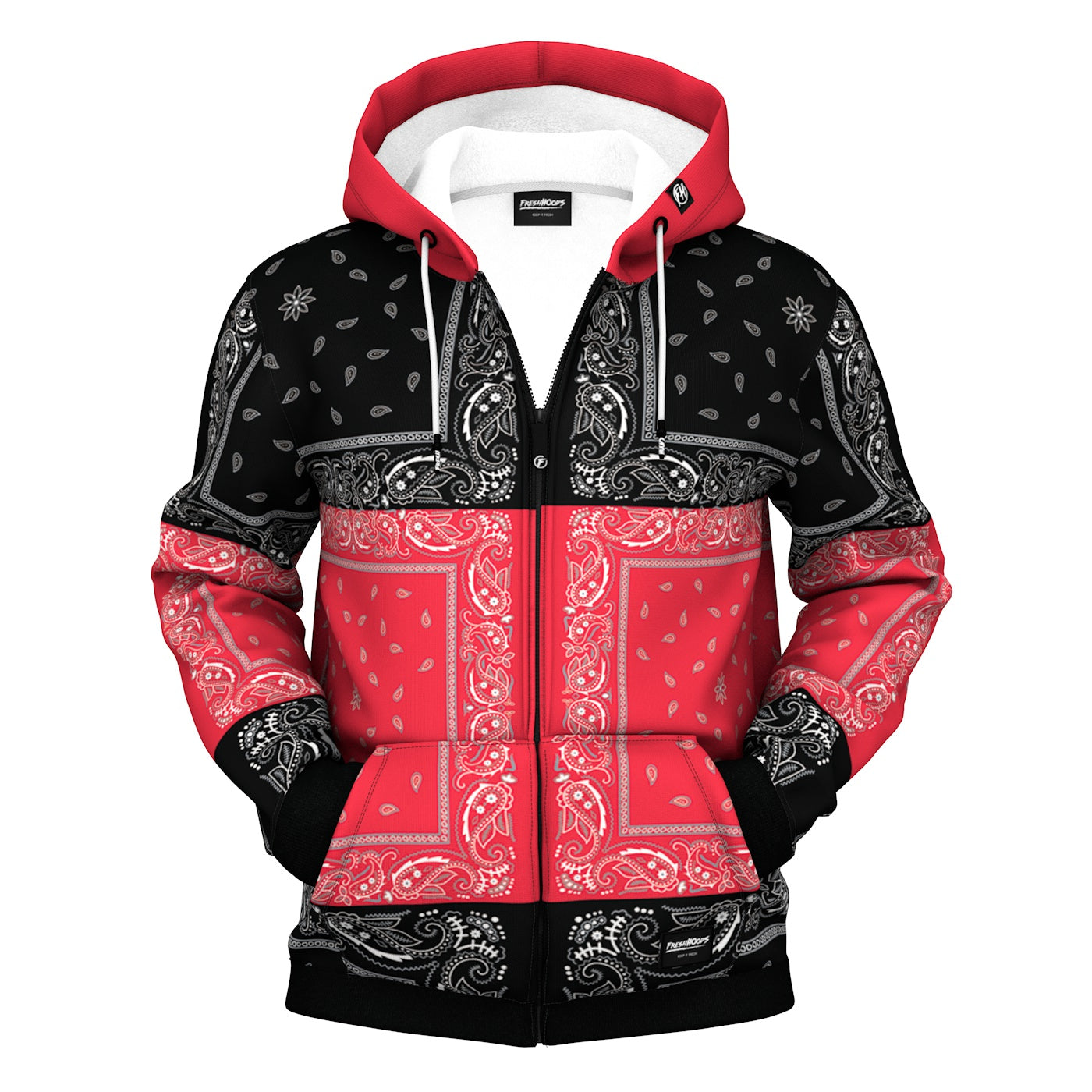 Split Up Zip Up Hoodie